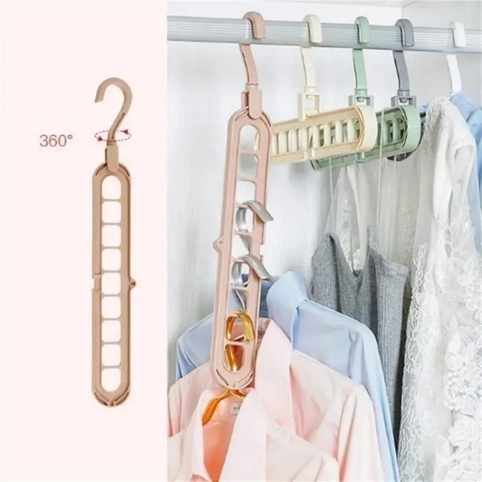 Multi-Port Cloth Hanger, 5 Pcs