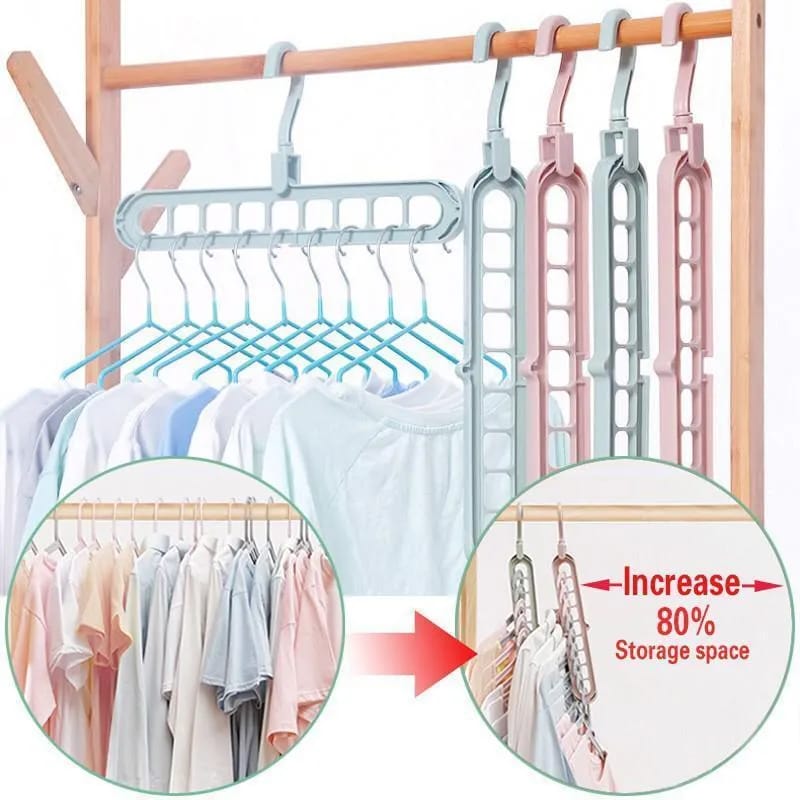Multi-Port Cloth Hanger, 5 Pcs